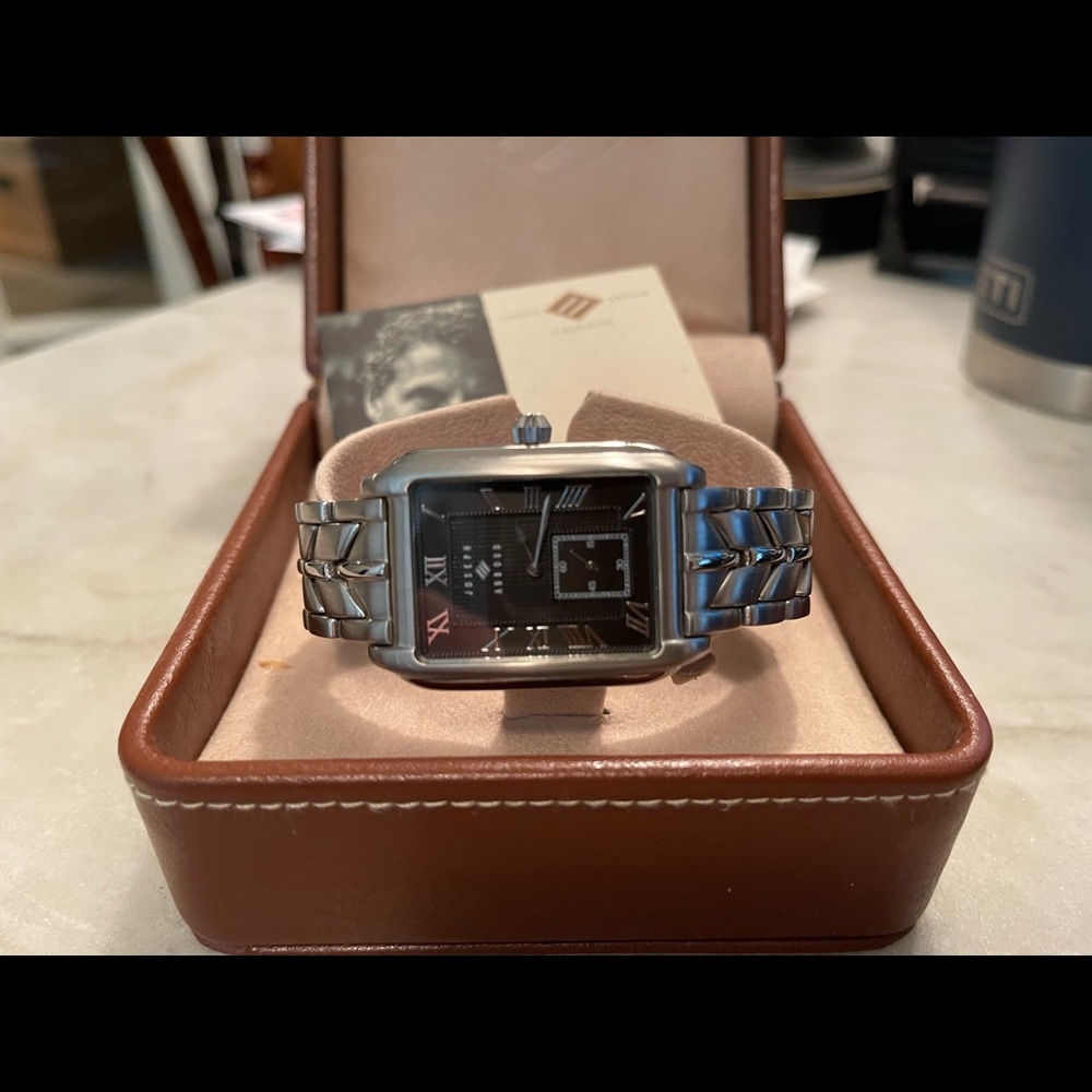 Mens Joseph Abboud tank watch